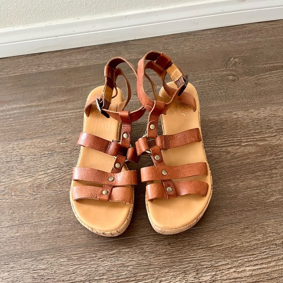 Brown Strappy Sandals - Picture 5 of 16